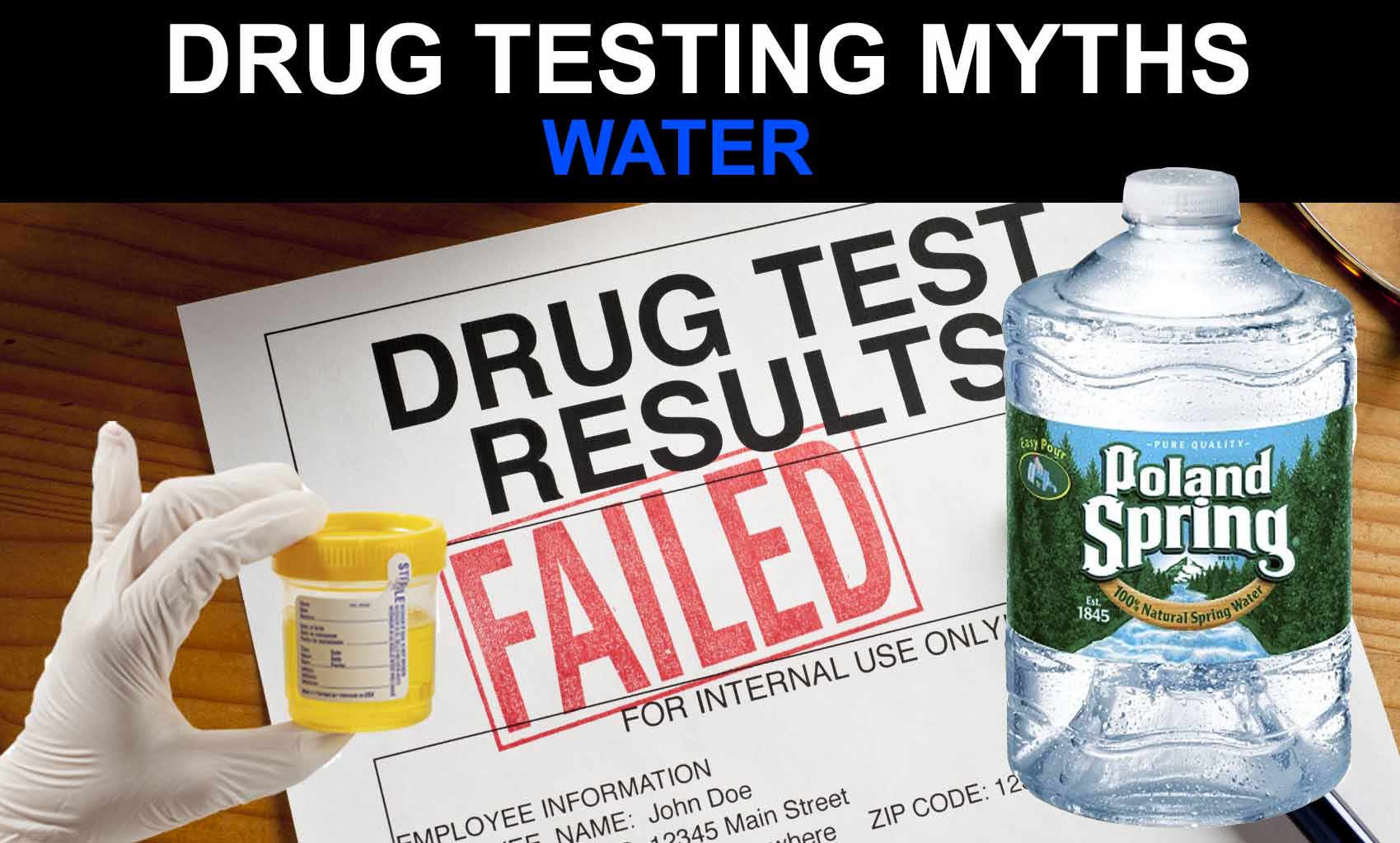 PASS A DRUG TEST WITH WATER