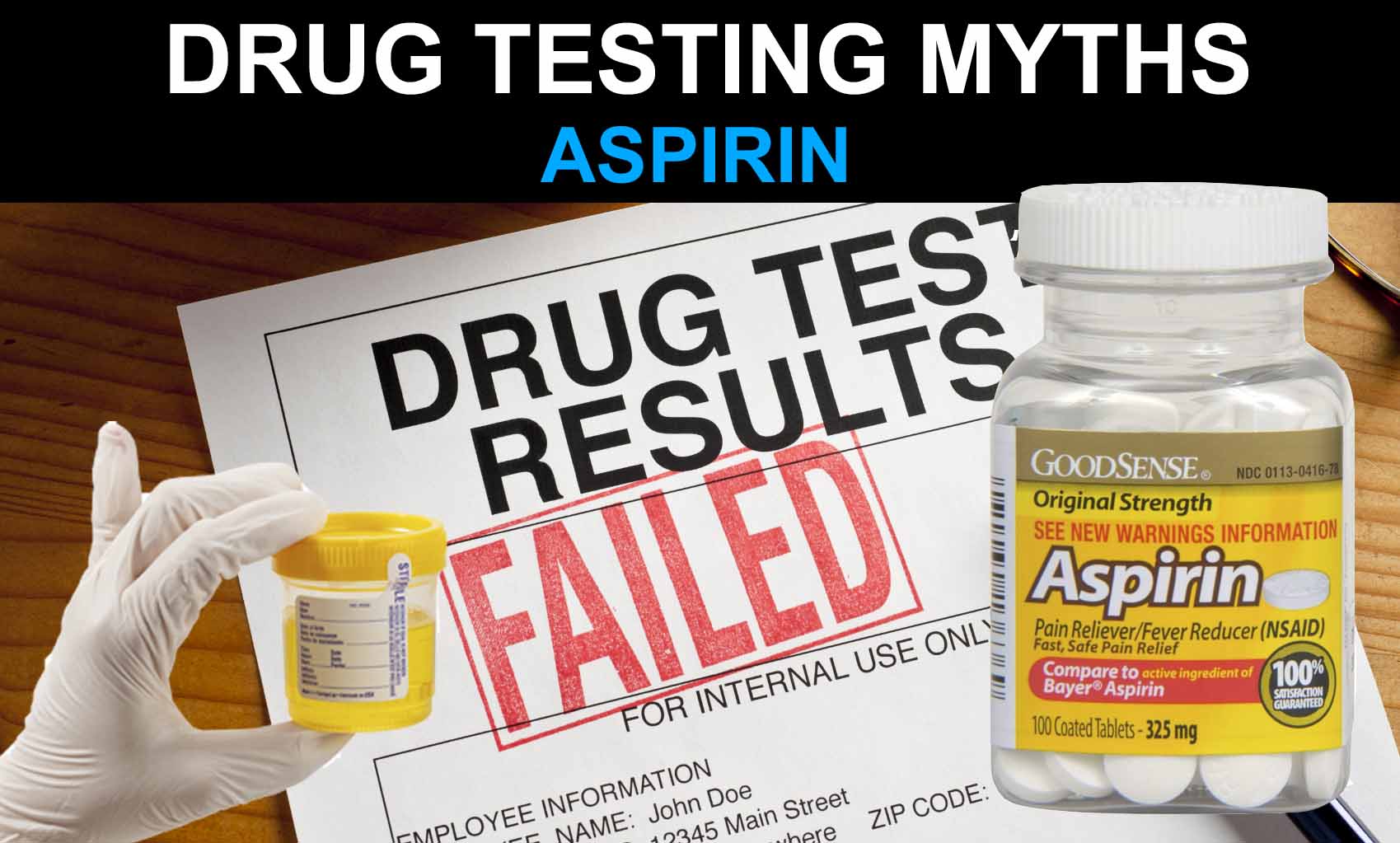 Pass drug test with aspirin.