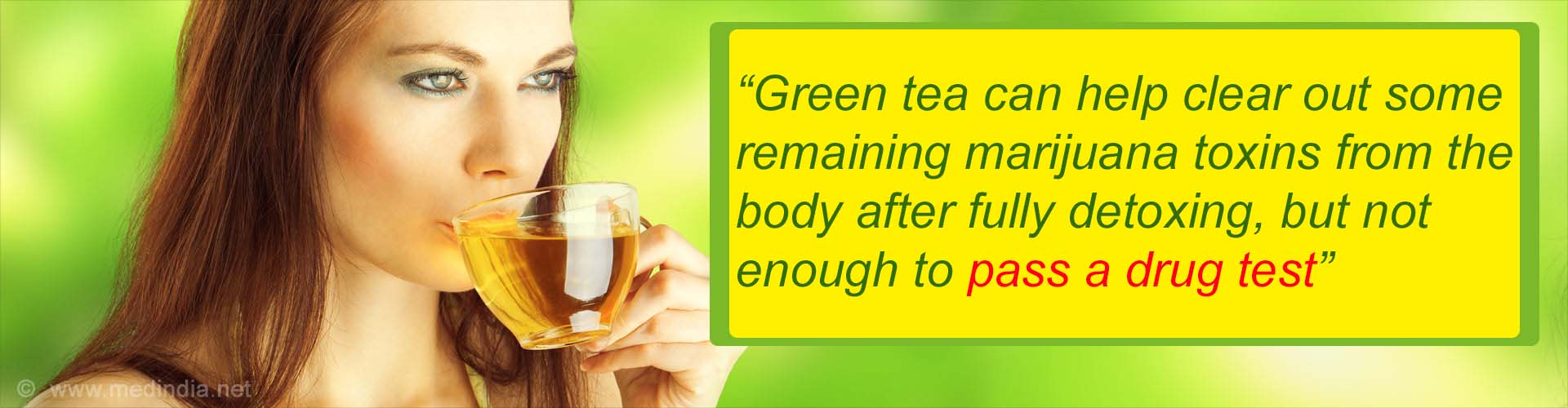 pass drug test green tea
