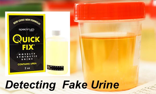 detecting fake urine