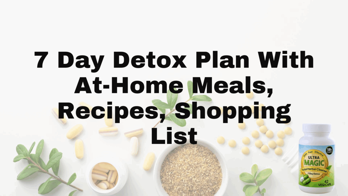 7 Day Detox Plan With At-Home Meals, Recipes, Shopping List