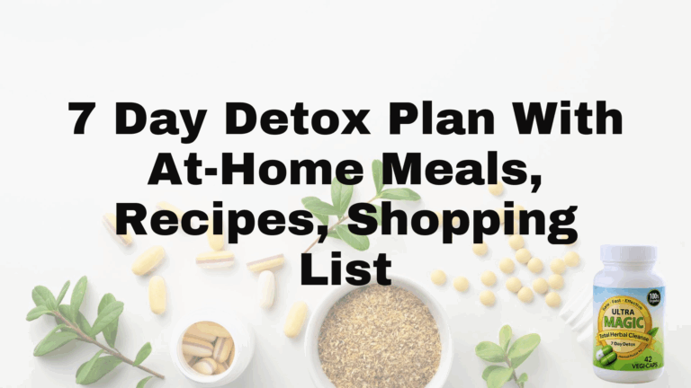 7 Day Detox Plan With At-Home Meals, Recipes, Shopping List