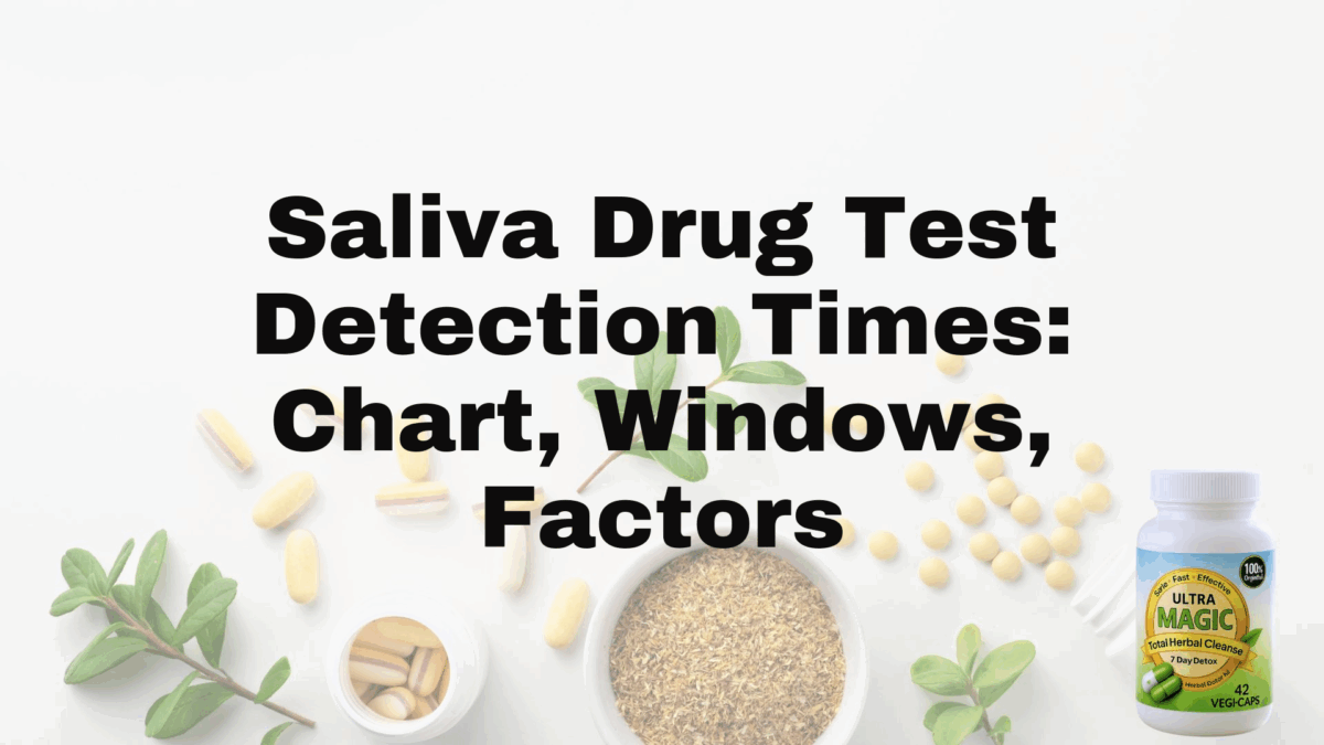 Saliva Drug Test Detection Times: Chart, Windows, Factors